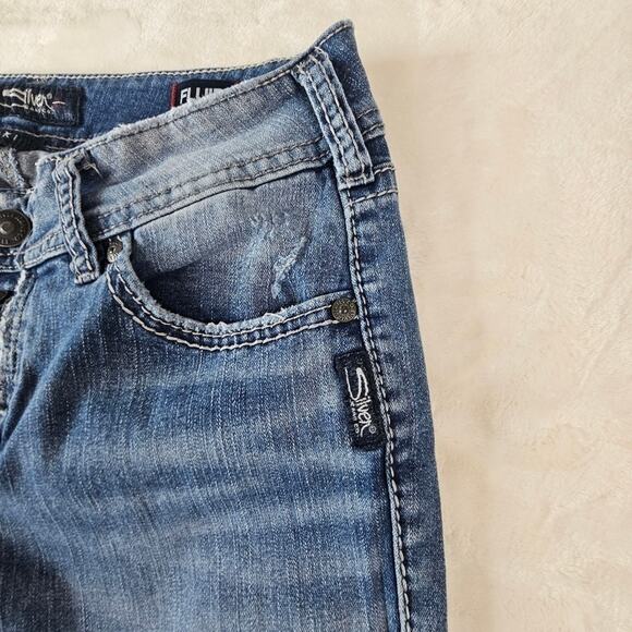 Silver Jeans Suki Mid Bootcut W29 L33 women’s distressed western rodeo boot - Picture 9 of 15